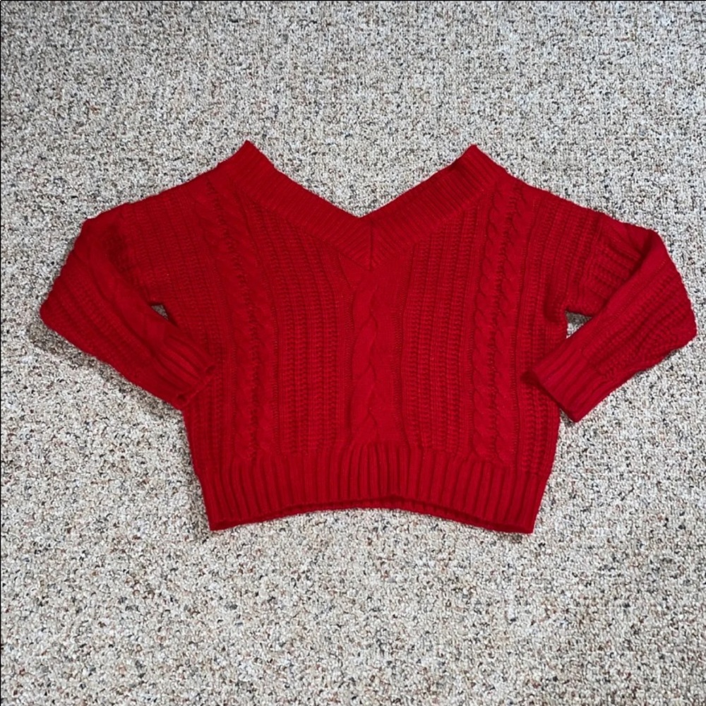 Oversized knit sweater
